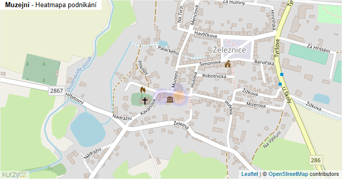 Muzejní - mapa podnikání