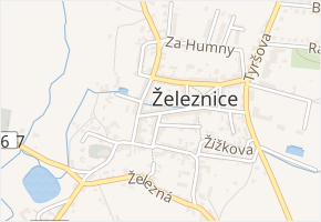 Šimonova v obci Železnice - mapa ulice