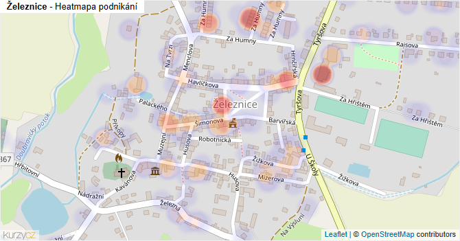Železnice - mapa podnikání