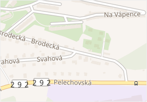 Brodec v obci Železný Brod - mapa ulice