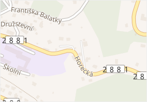 Horecká v obci Železný Brod - mapa ulice
