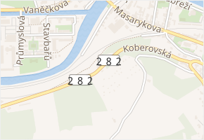 Koberovská v obci Železný Brod - mapa ulice