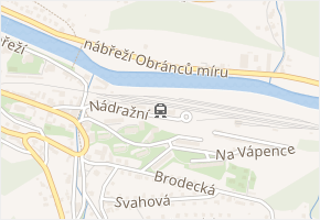 Nádražní v obci Železný Brod - mapa ulice
