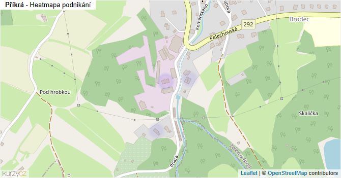 Příkrá - mapa podnikání
