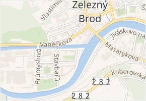 Slunečná v obci Železný Brod - mapa ulice