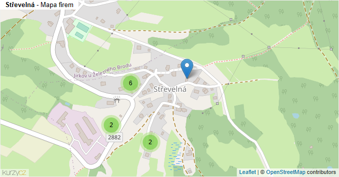 Střevelná - mapa firem