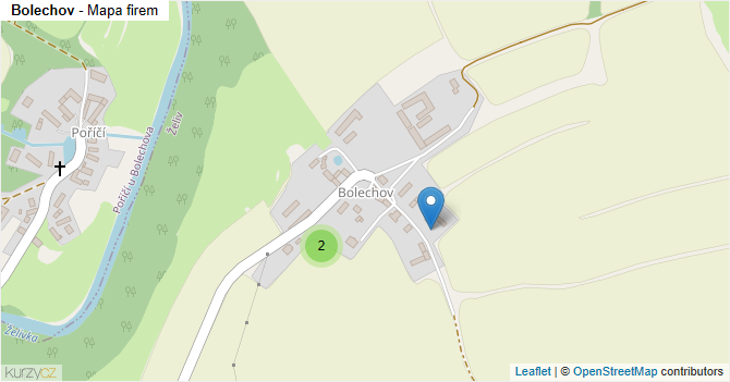 Bolechov - mapa firem