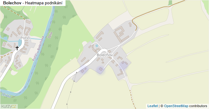 Bolechov - mapa podnikání