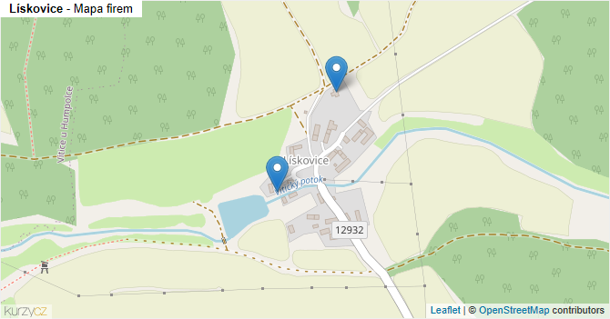 Lískovice - mapa firem