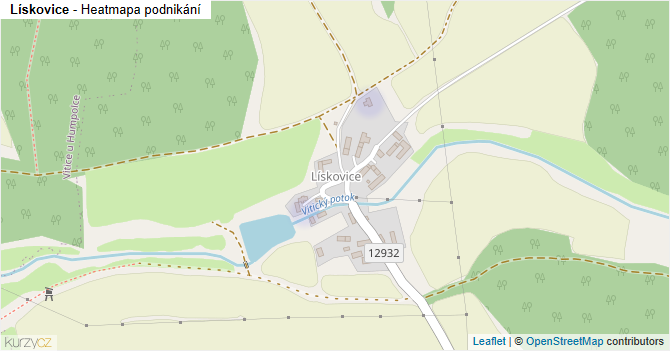 Lískovice - mapa podnikání
