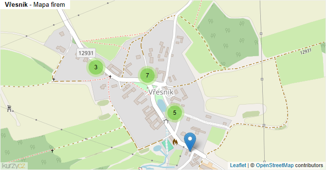 Vřesník - mapa firem