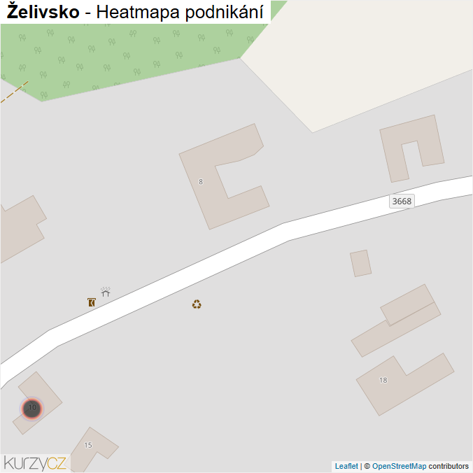 Mapa Želivsko - Firmy v obci.