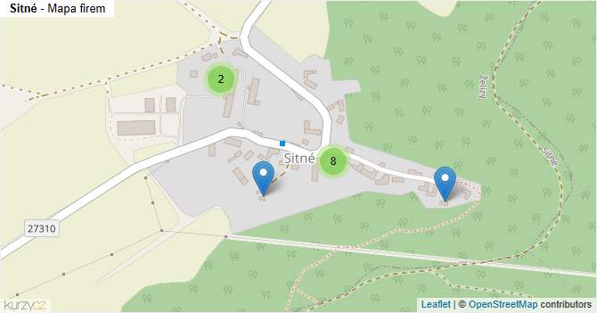 Sitné - mapa firem