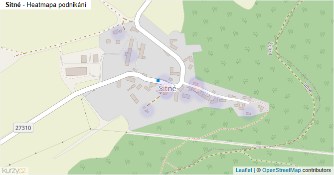 Sitné - mapa podnikání