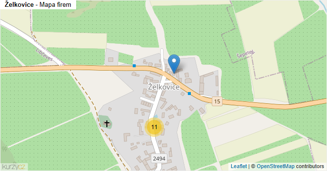 Želkovice - mapa firem
