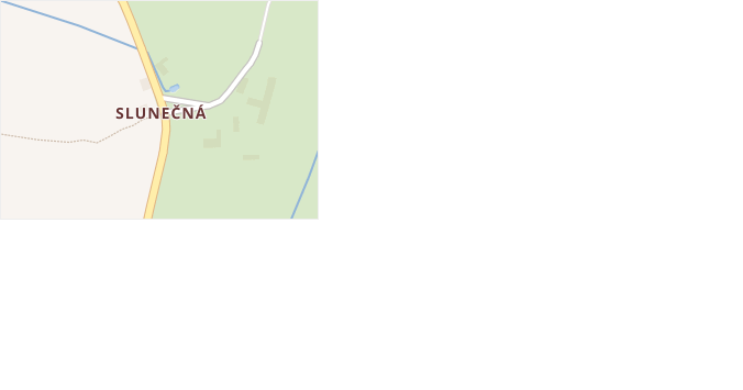 Slunečná v obci Želnava - mapa části obce