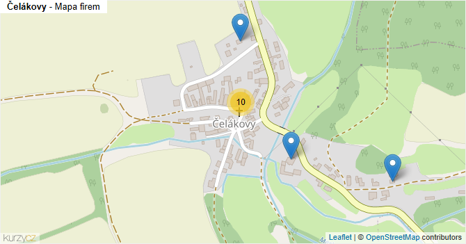 Čelákovy - mapa firem