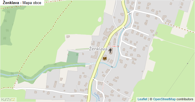 Ženklava - mapa obce