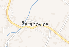 Žeranovice v obci Žeranovice - mapa části obce