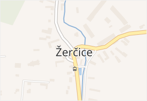 Žerčice v obci Žerčice - mapa části obce