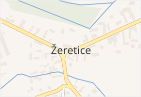 Žeretice v obci Žeretice - mapa části obce