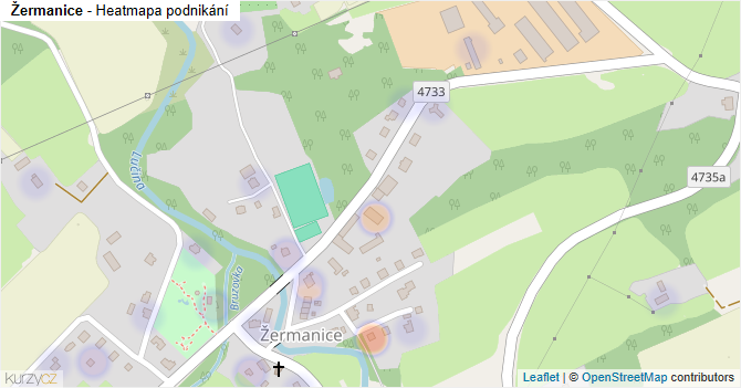 Žermanice - mapa podnikání