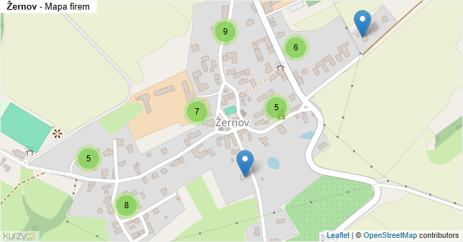 Žernov - mapa firem