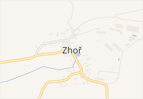 Zhoř v obci Zhoř - mapa části obce