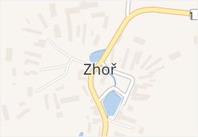 Zhoř v obci Zhoř - mapa části obce