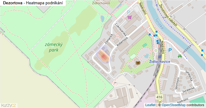Dezortova - mapa podnikání
