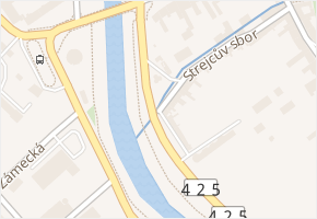Strejcův sbor v obci Židlochovice - mapa ulice
