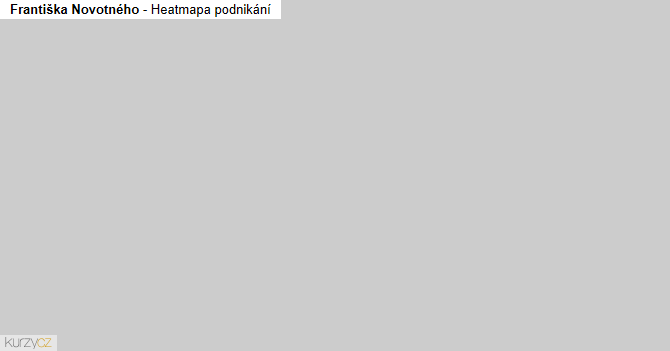 Františka Novotného - mapa podnikání