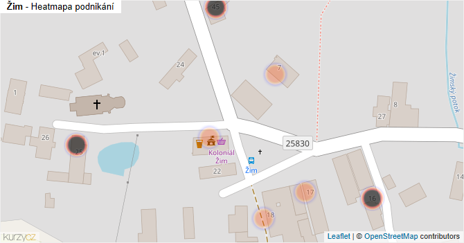 Žim - mapa podnikání