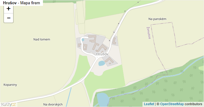 Hrušov - mapa firem
