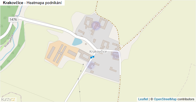 Krakovčice - mapa podnikání