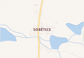 Sobětice v obci Žimutice - mapa části obce