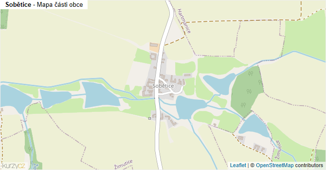 Sobětice - mapa části obce