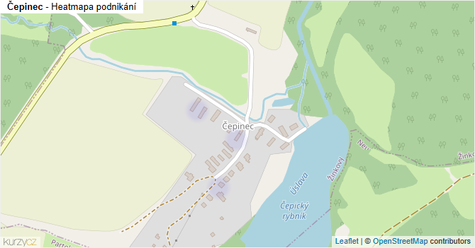 Čepinec - mapa podnikání