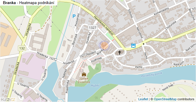 Branka - mapa podnikání