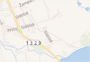 Sídliště v obci Žirovnice - mapa ulice