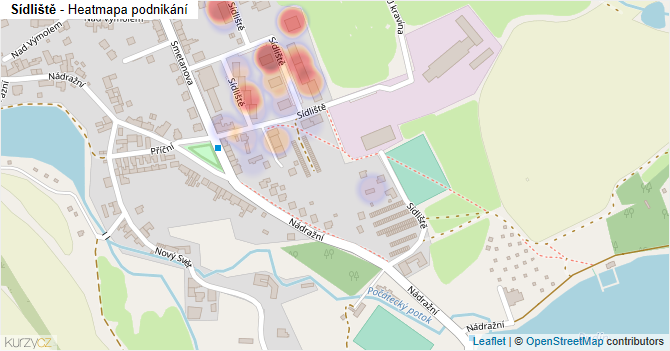 Sídliště - mapa podnikání
