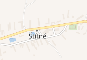 Štítné v obci Žirovnice - mapa části obce