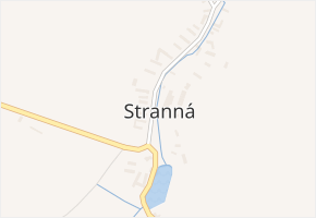 Stranná v obci Žirovnice - mapa části obce
