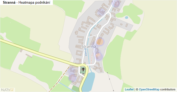 Stranná - mapa podnikání