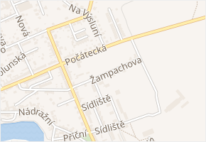 Žampachova v obci Žirovnice - mapa ulice