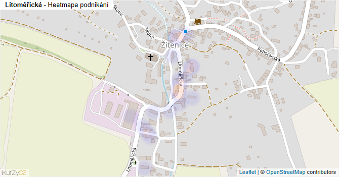 Litoměřická - mapa podnikání