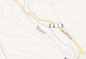 Močidla v obci Žitenice - mapa ulice