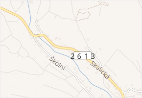 Skalická v obci Žitenice - mapa ulice