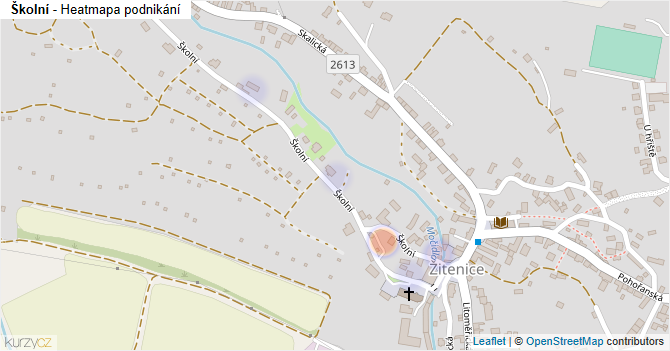 Školní - mapa podnikání