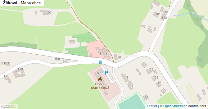 Žítková - mapa obce